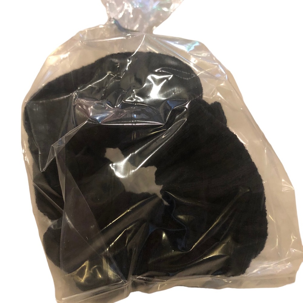 NWT Handmade Black Textured Scrunchy: Proceeds for School Fundraiser